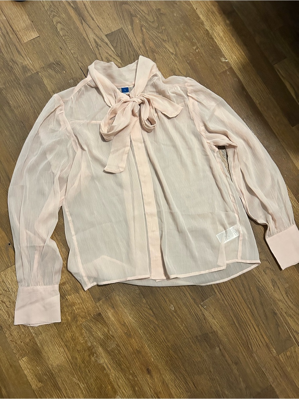 NWOT Old Navy Sheer Light Pink Blouse